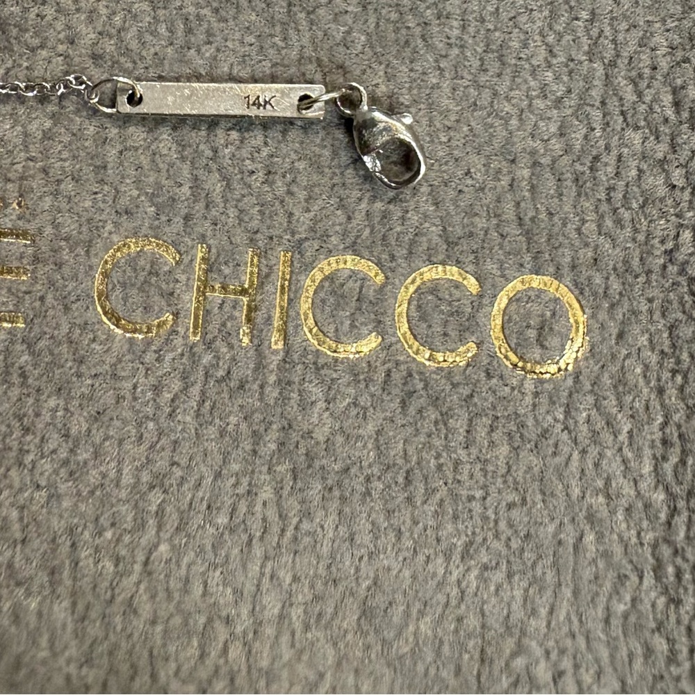 Zoe Chicco 14k White Gold Station Bracelet with Bezel Diamonds - Picture 5 of 6